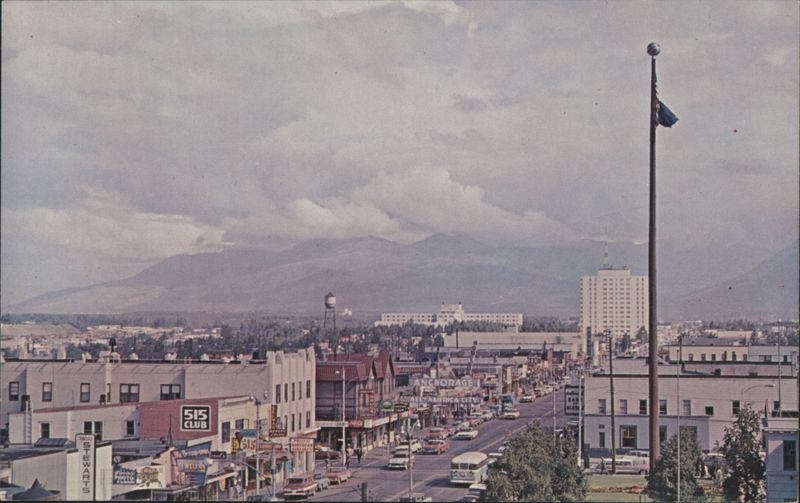 Anchorage AK Business District, 'All American City' Alaska