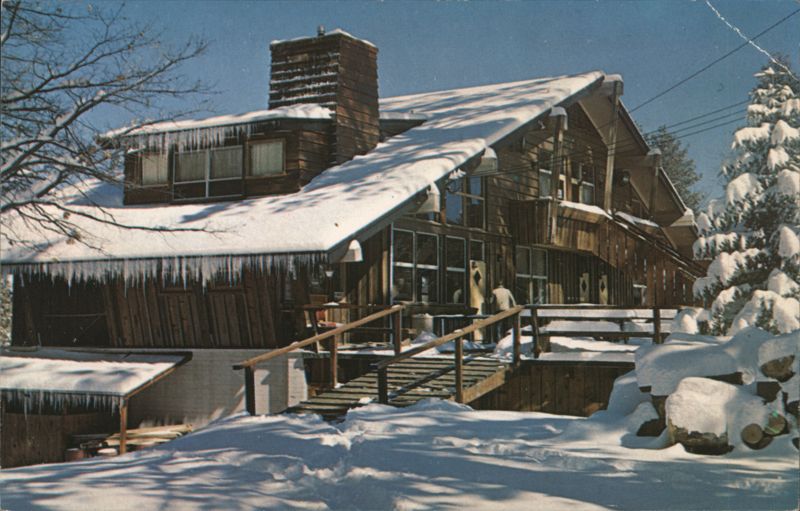 Snow Summit Inn, Big Bear Lake, CA - Winter Scene with Icicles California