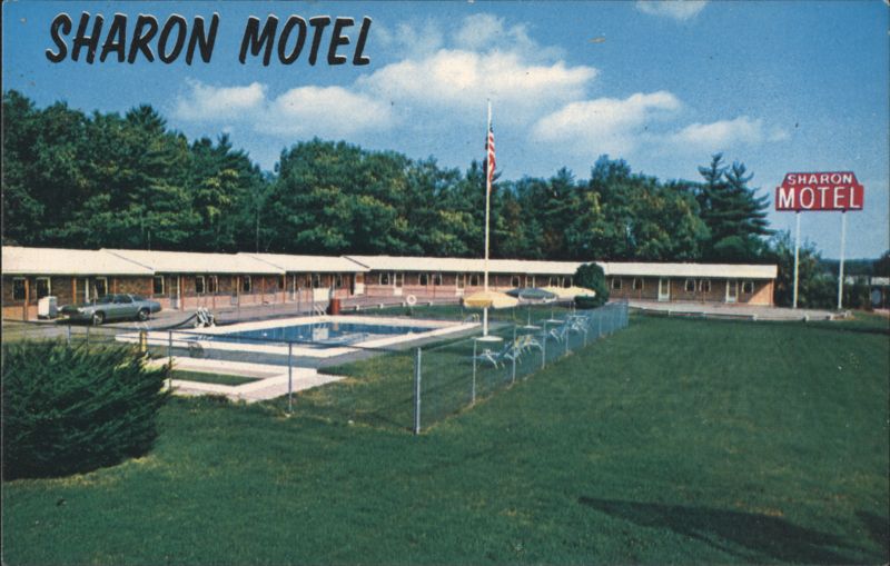 Sharon Motel, Swimming Pool, Color TV, Sharon, MA Massachusetts