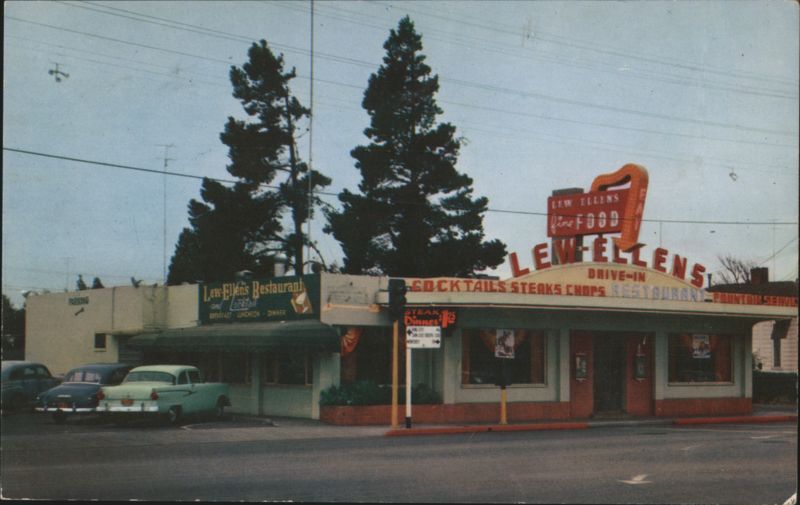 Lew Ellen's Fine Food Drive-In Restaurant, Salinas CA California