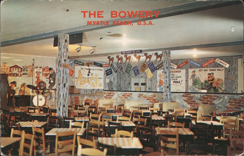 The Bowery Restaurant Interior, Myrtle Beach South Carolina