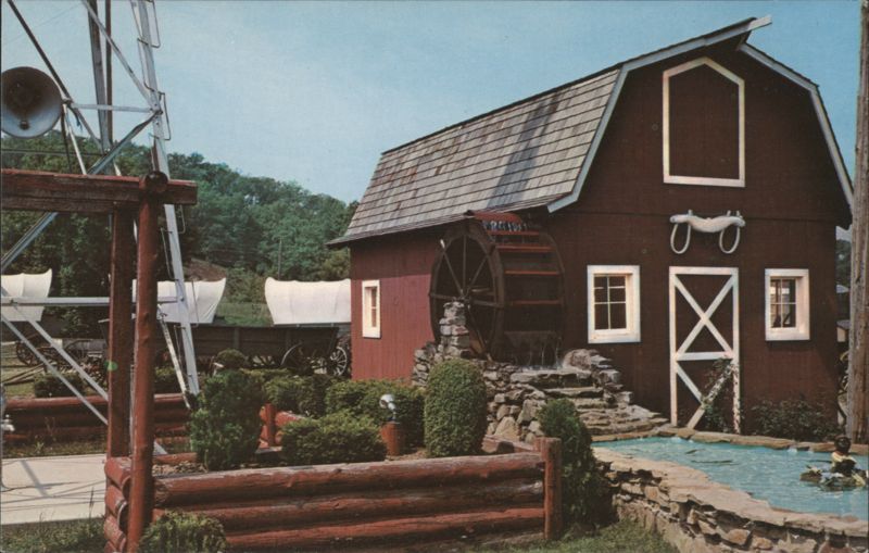 Finger's Restaurant, Water Wheel & Trout Pond Grand Rapids Michigan