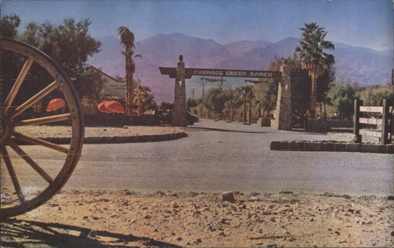 Entrance Furnace Creek Ranch Death Valley National Monument California