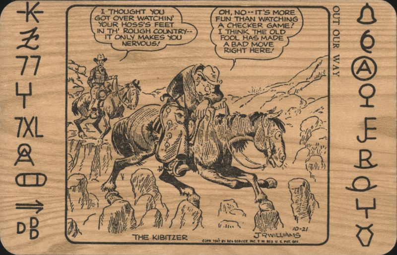 THE KIBITZER J.R. Williams Cowboys Rough Country Comic, Funny