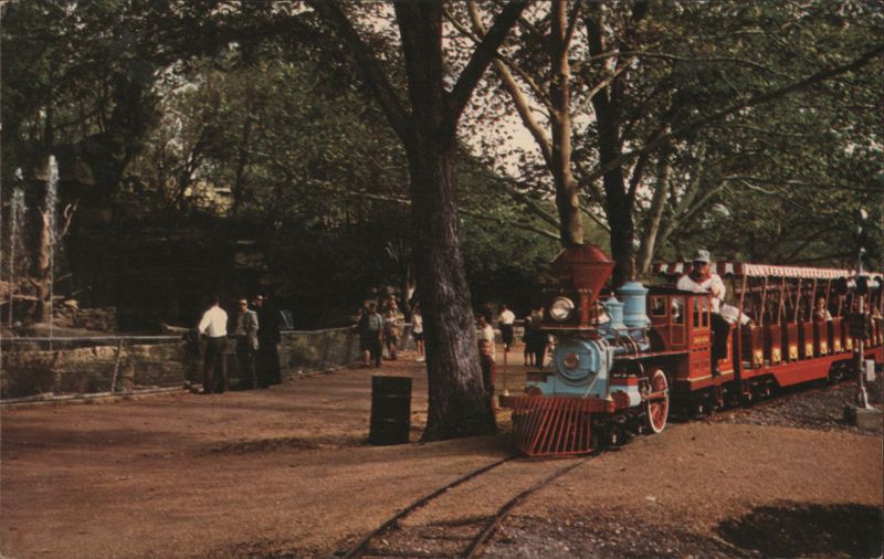 ZOO LINE RAILROAD Forest Park, St. Louis Missouri Art Grossmann