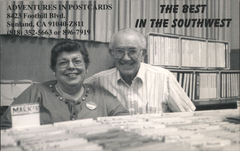 ADVENTURES IN POSTCARDS, Sunland CA, The Best in Southwest California