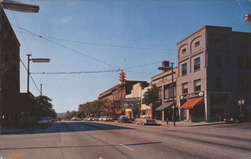 Main Street Looking South, Hendersonville, NC North Carolina