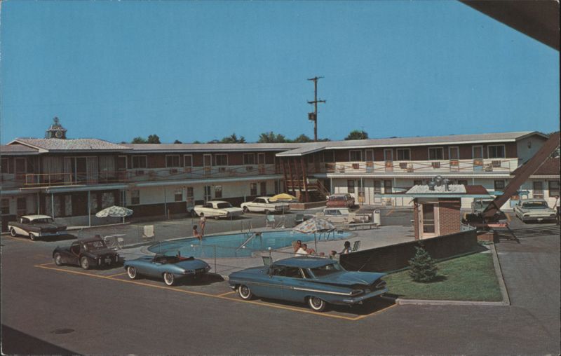 Gate-Way Motel & Restaurant, Pool, Cars Midland Michigan