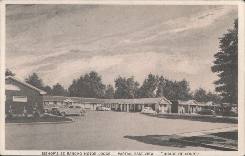 Bishop's Se Rancho Motor Lodge, Partial East View Salt Lake City Utah