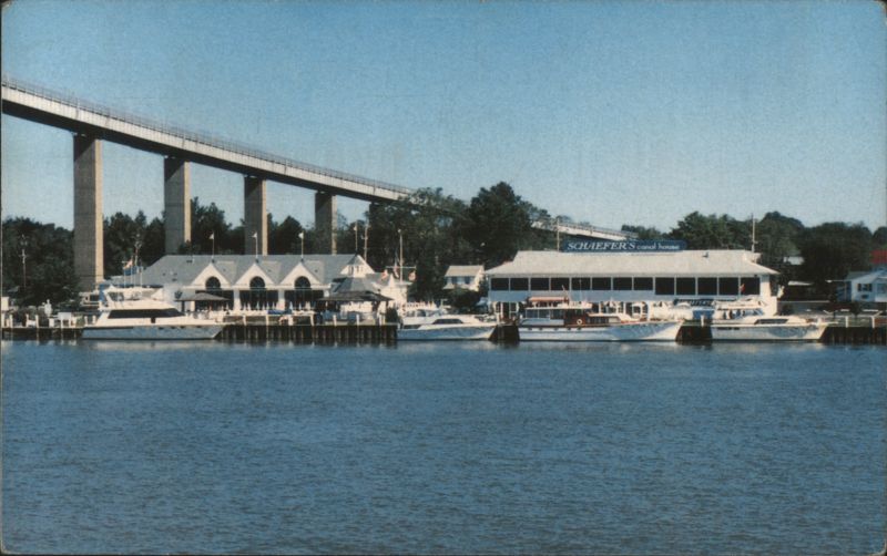 Schaefer's Canal House, Bridge, Boats, Chesapeake City Maryland