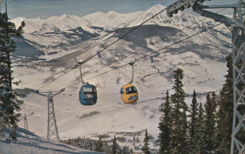 Crested Butte Mountain Gondolas, Mount Gothic, Elk Mountains Colorado