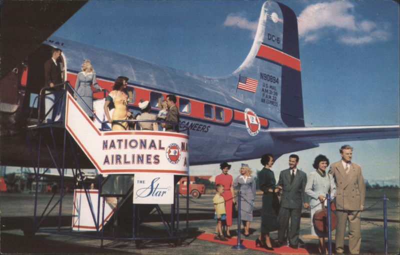 National Airlines THE STAR DC-6 Premier Flight Service