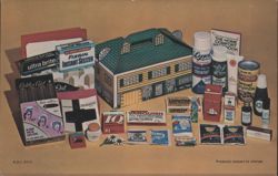 Household Products Gift Box, Lysol, Ultra Brite, Listerine Postcard