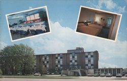 Bruce MacDonald Motor Hotel, Dining Room & Guest Room Postcard