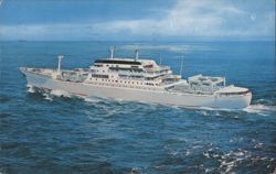 Grace Line Santa Magdalena Santa Mariana Santa Maria Ship Postcard