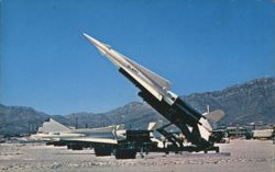 Hercules Missiles on Launchers, Fort Bliss, Texas Postcard