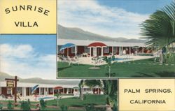 Sunrise Villa Apartments & Pool, Palm Springs, CA Postcard