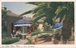 La Jolla Palms Hotel Patio & Gardens, La Jolla, CA Postcard