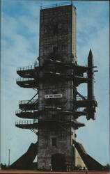 Guided Missile Test Tower, Redstone Missile, U.S. Army Postcard