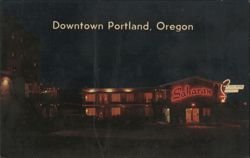 Saharan 4th Avenue Motel, Downtown Portland Postcard