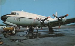 Douglas C-118 Liftmaster Wash Day, Naval Air Station Postcard