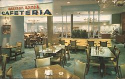 Harvest House Cafeteria Dining Area Interior Postcard