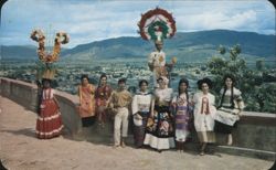 Oaxacan Regional Dresses, Cerro del Fortín, Oaxaca, México Postcard