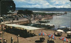 ASPECTO DEL MALECON EN EL LAGO DE CHAPALA Postcard