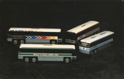 Royal Coach 10-Inch Plastic Promotional Bank Buses Postcard