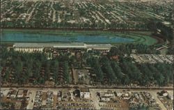 Aerial View of Hialeah Race Course Postcard