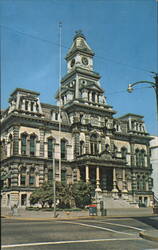 Muskingum County Courthouse, Zanesville, Ohio Postcard