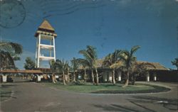 Ocean Reef Club Entrance, Tower & Palm Trees Postcard