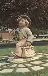 "Merry Wanderer" M.I. Hummel Figurine, Tarrytown, NY Postcard