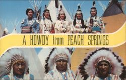 A Howdy from Peach Springs, Native Americans Postcard