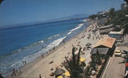 Playa los Muertos (Los Muertos Beach), Puerto Vallarta, México Postcard