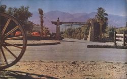 Entrance Furnace Creek Ranch Death Valley National Monument Postcard