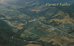 Carmel Valley Aerial View Postcard