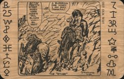 OUT OUR WAY The Ether J.R. Williams Cowboy Comic Strip Postcard