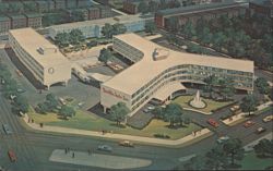 Franklin Motor Inn, 22nd & The Parkway, Philadelphia PA Postcard