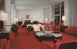 Arrowhead Springs Hotel Lobby, San Bernardino, CA Postcard