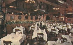 Janssen's Restaurant Interior, New York City Postcard