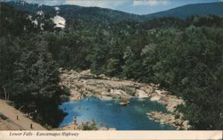 Lower Falls, Kancamagus Highway, White Mountains Postcard