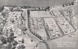 Old Orchard Trailer Court, Reno, Nevada Postcard