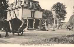 Store and Post Office, Shrub Oak, NY Postcard