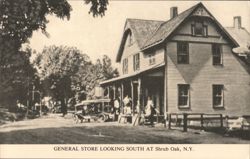 General Store Looking South, Shrub Oak, NY Postcard
