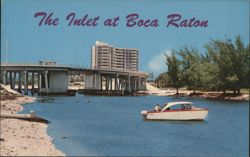 The Inlet at Boca Raton, Ocean Road (A1A) Bridge Postcard