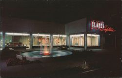 Clark's Cafeteria, Salt Lake City, Utah, Night View Postcard