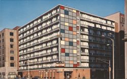 DOWNTOWNER MOTOR INN, 12th & Washington Postcard