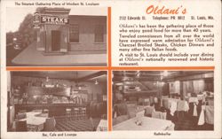 Oldani's Restaurant, Steaks, Bar, Cafe, Lounge, Rathskeller Postcard