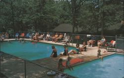 Lone Oak Point Resort Swimming Pool, Lake of the Ozarks Postcard